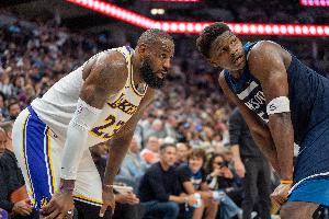 仅差1个胜场！ESPN明日胜率预测：湖人为44.4% 森林狼55.6%